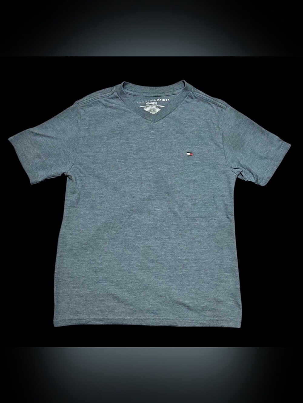 Tommy Hilfiger Men's Heather Slate V-Neck Tee